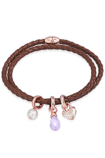 LULU & JANE Armband Leder (synth.) braun