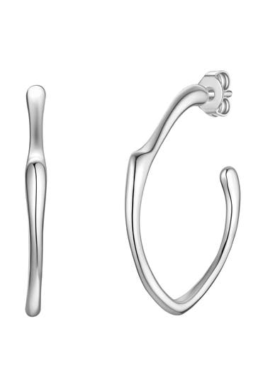 YOKOAMII Ohrringe Messing silber