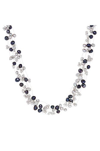 VALERO PEARLS Kette Sterling Silber multicolor