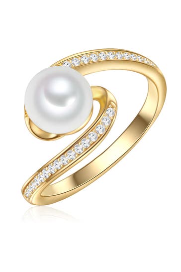 VALERO PEARLS Ring Sterling Silber gelbgold
