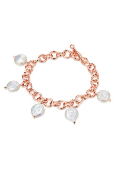 LULU & JANE Armband Messing roségold