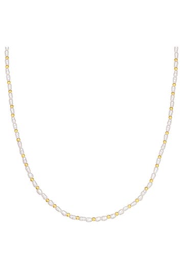 EASTSIDE Kette Perle (synth.) weiß