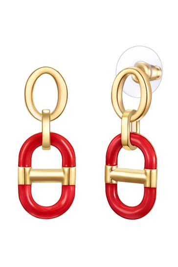 LULU & JANE Ohrringe Metall gelbgold