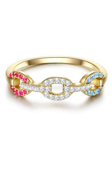 LULU & JANE Ring Messing gelbgold