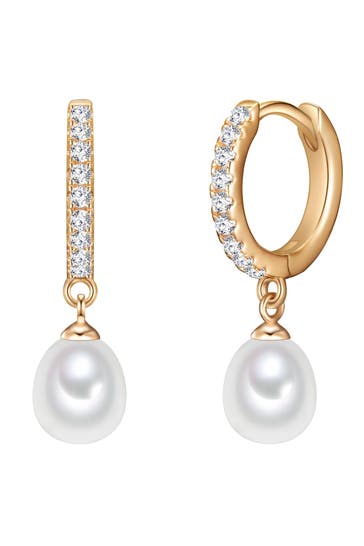 VALERO PEARLS Ohrringe Sterling Silber gelbgold