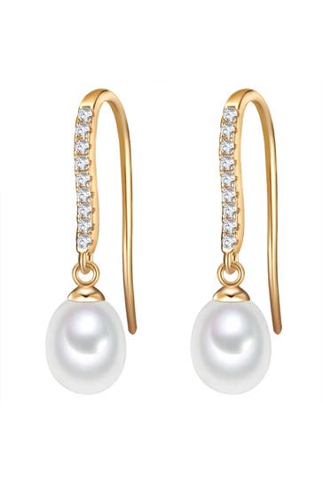 VALERO PEARLS Ohrringe Sterling Silber gelbgold