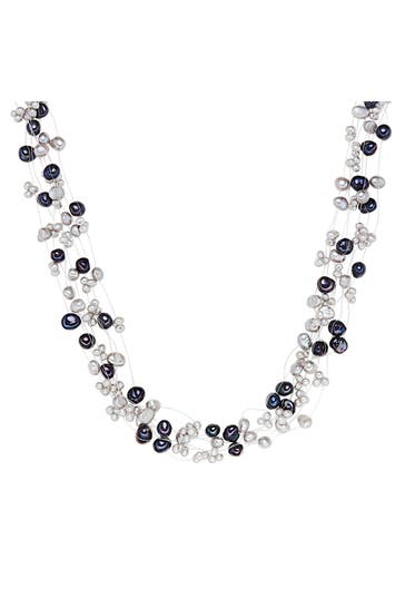 VALERO PEARLS Perlenhalskette Sterling Silber