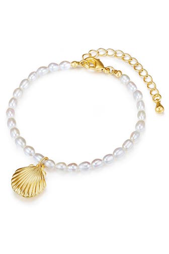 LULU & JANE Armband Metall-Legierung weiß