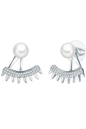 LULU & JANE Ohrringe Messing silber