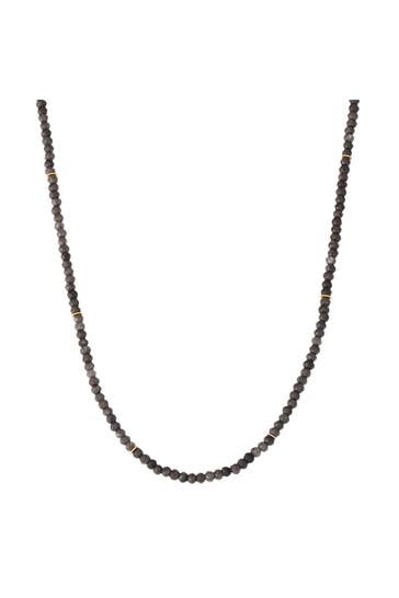 GLANZSTÜCKE MÜNCHEN Kette Chalcedon grau