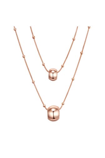 LULU & JANE Kette Metall-Legierung roségold