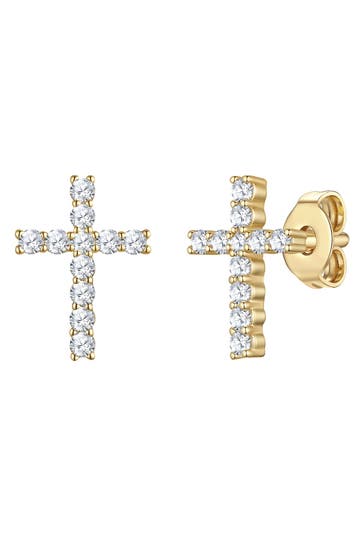 LULU & JANE Ohrringe Messing gelbgold