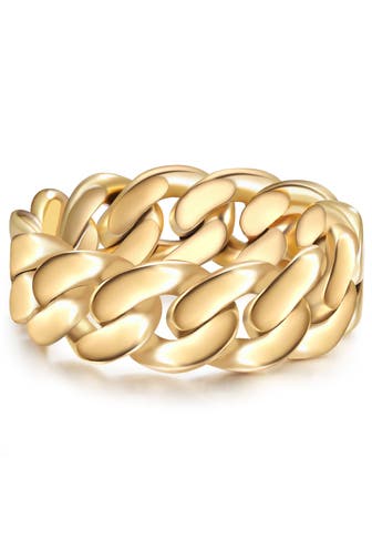 YOKOAMII Ring Metall-Legierung gelbgold