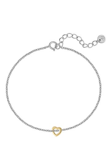 GLANZSTÜCKE MÜNCHEN Armband Sterling Silber silber/gelbgold
