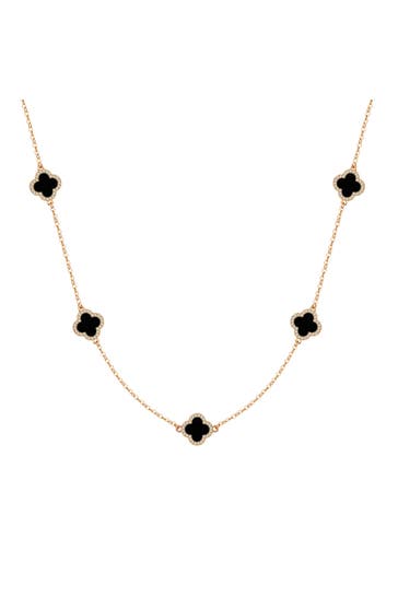 LULU & JANE Kette Messing gelbgold