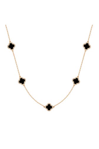 LULU & JANE Kette Messing gelbgold