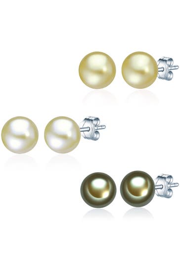 VALERO PEARLS Ohrringe Sterling Silber grün