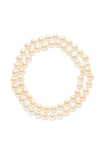 LULU & JANE Kette Messing apricot