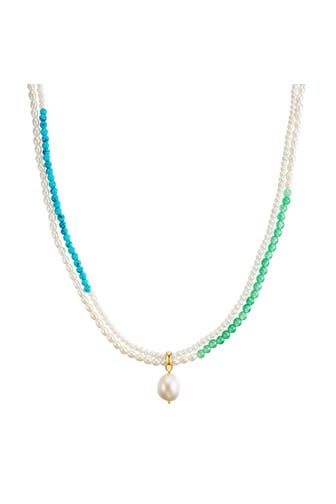 VALERO PEARLS Kette Türkis (rek.) OneColor