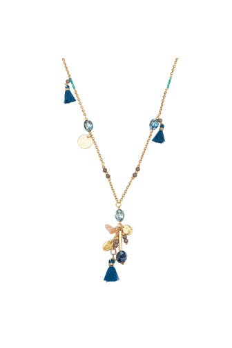 LULU & JANE Kette Messing gelbgold