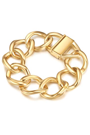 LULU & JANE Armband Metall gelbgold