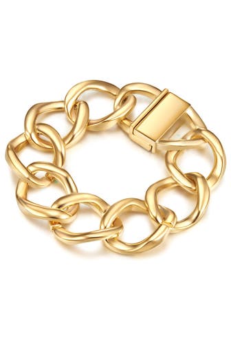 LULU & JANE Armband Metall gelbgold