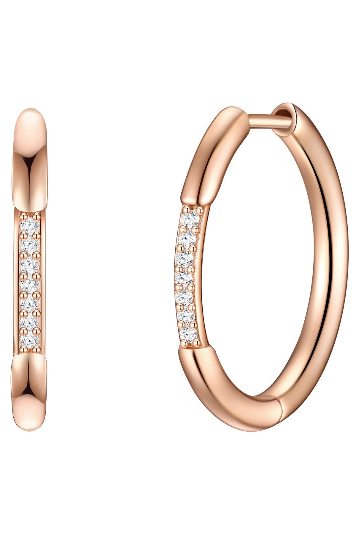 LULU & JANE Ohrringe Messing roségold, Bild 1