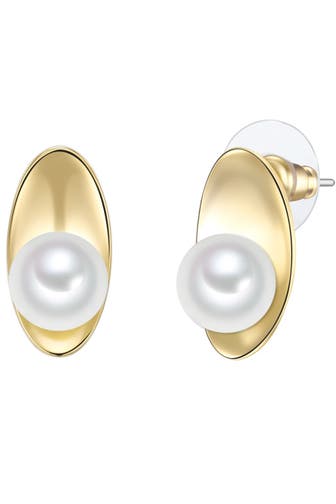 LULU & JANE Ohrringe Messing gelbgold