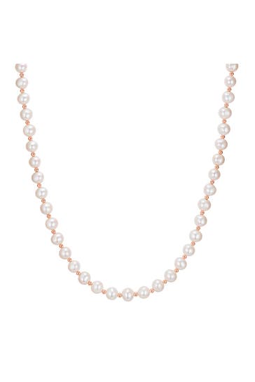 VALERO PEARLS Kette Süßwasser-Zuchtperle weiß