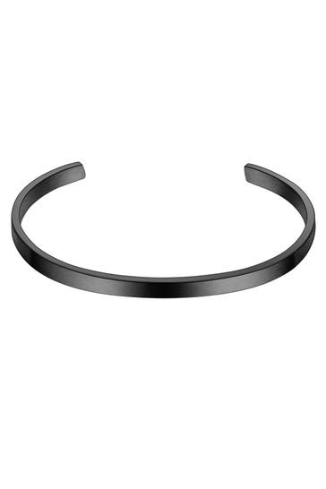 TRUE REBELS Armband Edelstahl schwarz