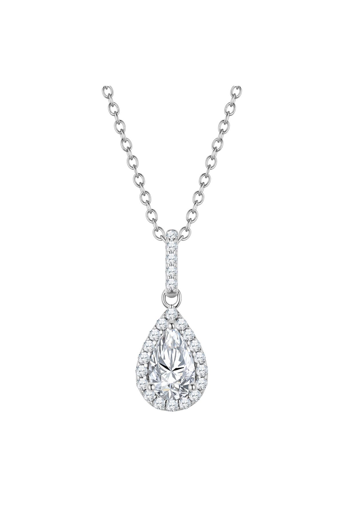 GLANZSTÜCKE MÜNCHEN Kette Kette mit Anhänger Sterling Silber Zirkonia weiß OneColor, Bild 1