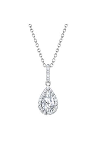 GLANZSTÜCKE MÜNCHEN Kette Kette mit Anhänger Sterling Silber Zirkonia weiß OneColor