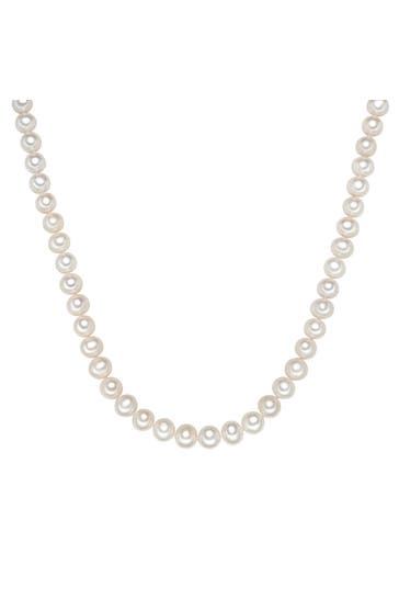 VALERO PEARLS Kette Süßwasser-Zuchtperle OneColor