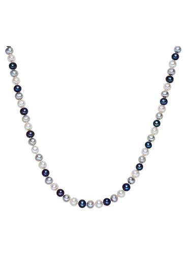 LULU & JANE Kette Süßwasser-Zuchtperle multicolor