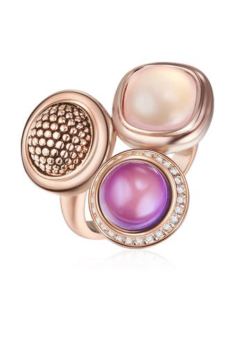 LULU & JANE Ring Metall-Legierung roségold