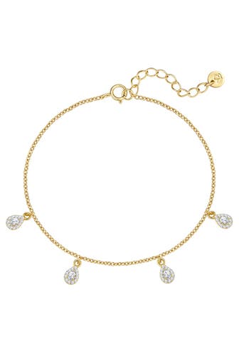 GLANZSTÜCKE MÜNCHEN Armband Armband Sterling Silber gelbgold Zirkonia weiß OneColor
