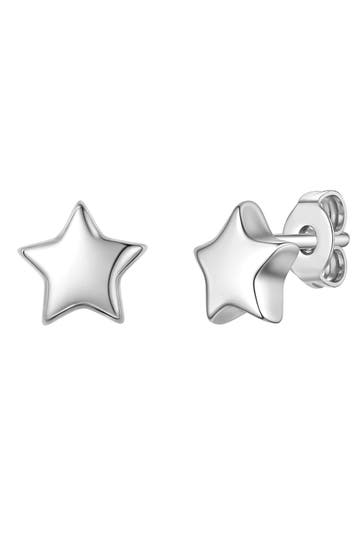 LULU & JANE Ohrringe Messing silber