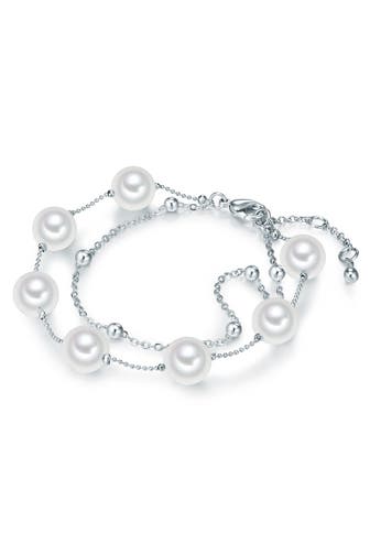 LULU & JANE Armband Messing silber
