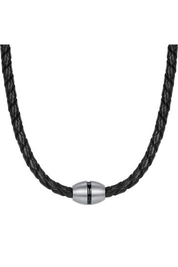 TRUE REBELS Kette Echtleder OneColor