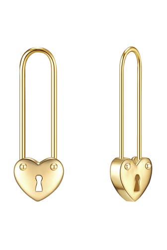 LULU & JANE Ohrringe Messing gelbgold