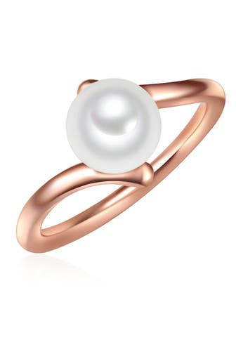 VALERO PEARLS Ring Edelstahl roségold