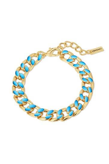 YOKOAMII Armband Metall gelbgold