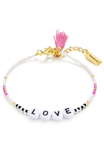 YOKOAMII Armband Miyuki Perlen weiß