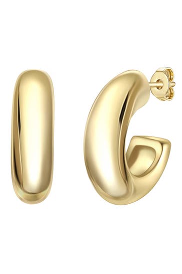 YOKOAMII Ohrringe Metall-Legierung gelbgold