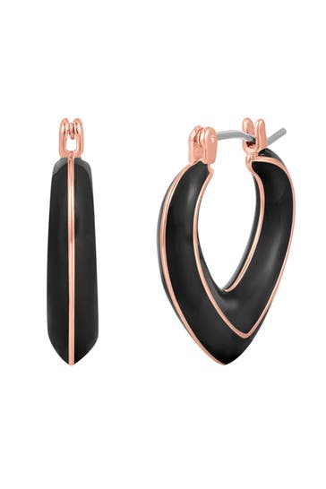 YOKOAMII Ohrringe Metall-Legierung roségold