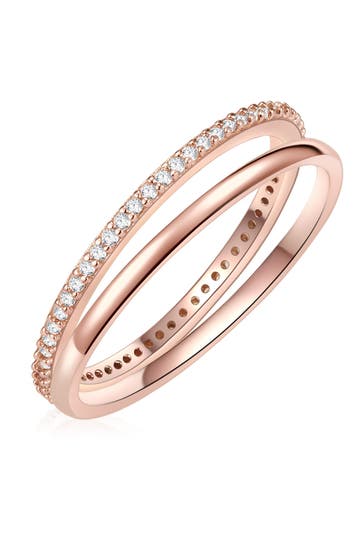 LULU & JANE Ring Messing roségold