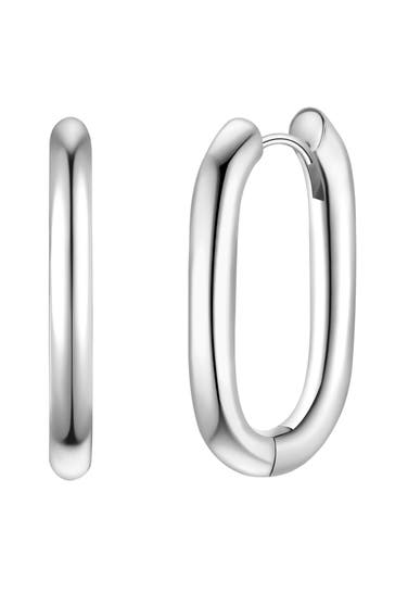 YOKOAMII Ohrringe Metall-Legierung silber