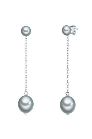 VALERO PEARLS Ohrringe Verziert mit Kristallen von Swarvoski® silber