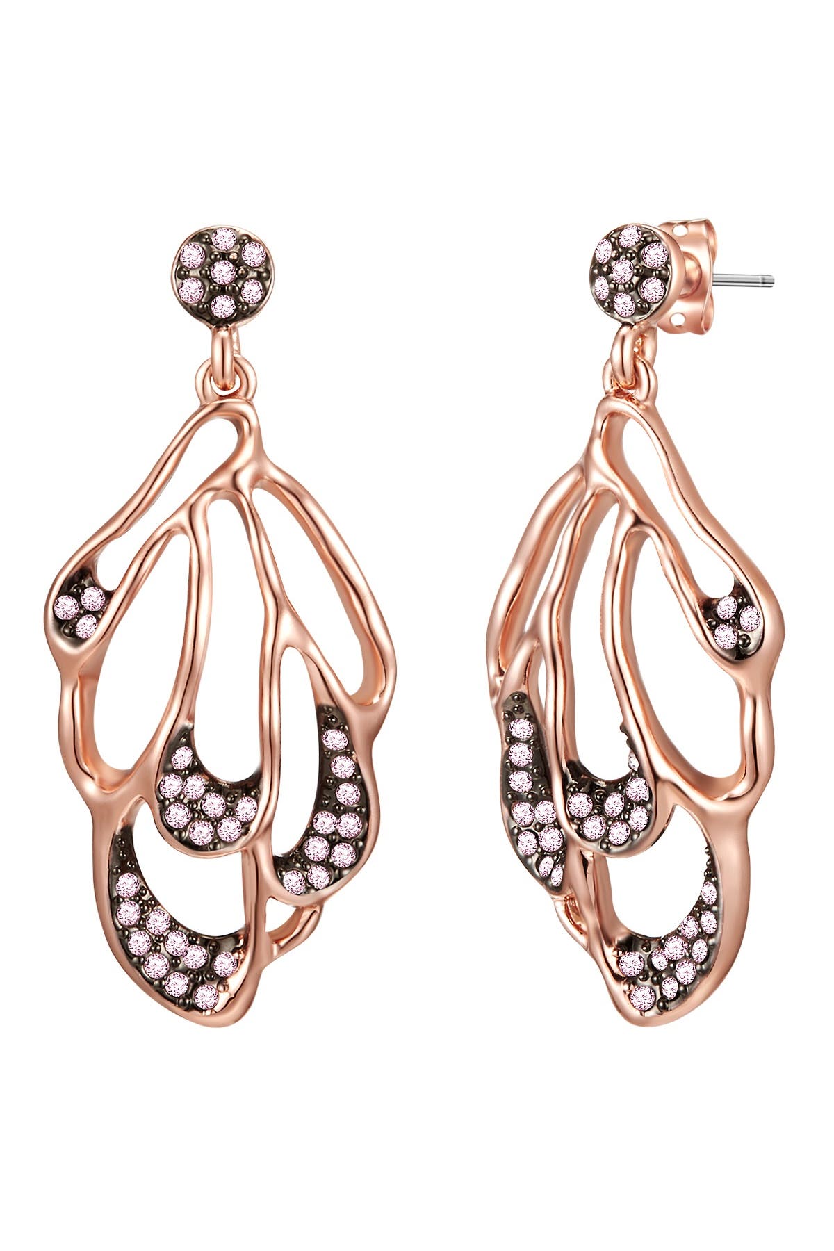 LULU & JANE Ohrringe Metall-Legierung roségold, Bild 1