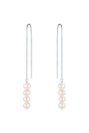 VALERO PEARLS Ohrringe Sterling Silber weiß